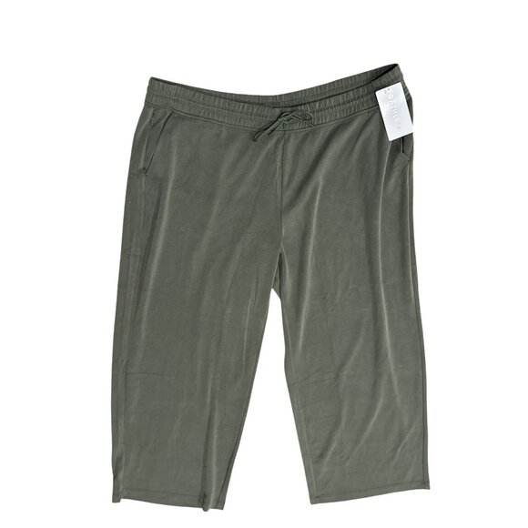 Athleta Seasoft Midrise Straight Pants Size 3X Green Sweatpants NWT Plus - Picture 1 of 4